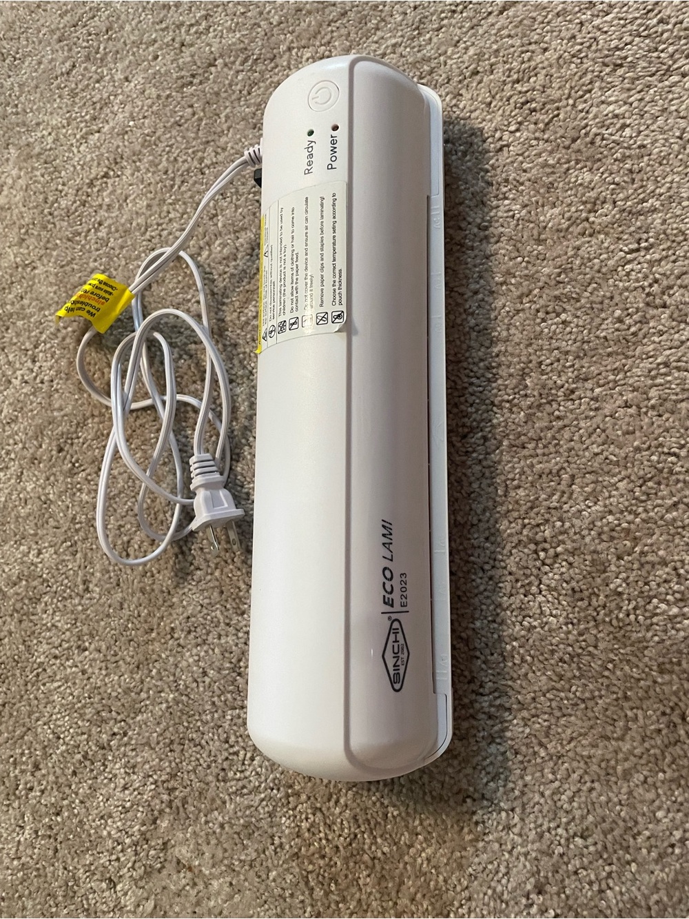 Sencery Eco Lami White Electric Laminator